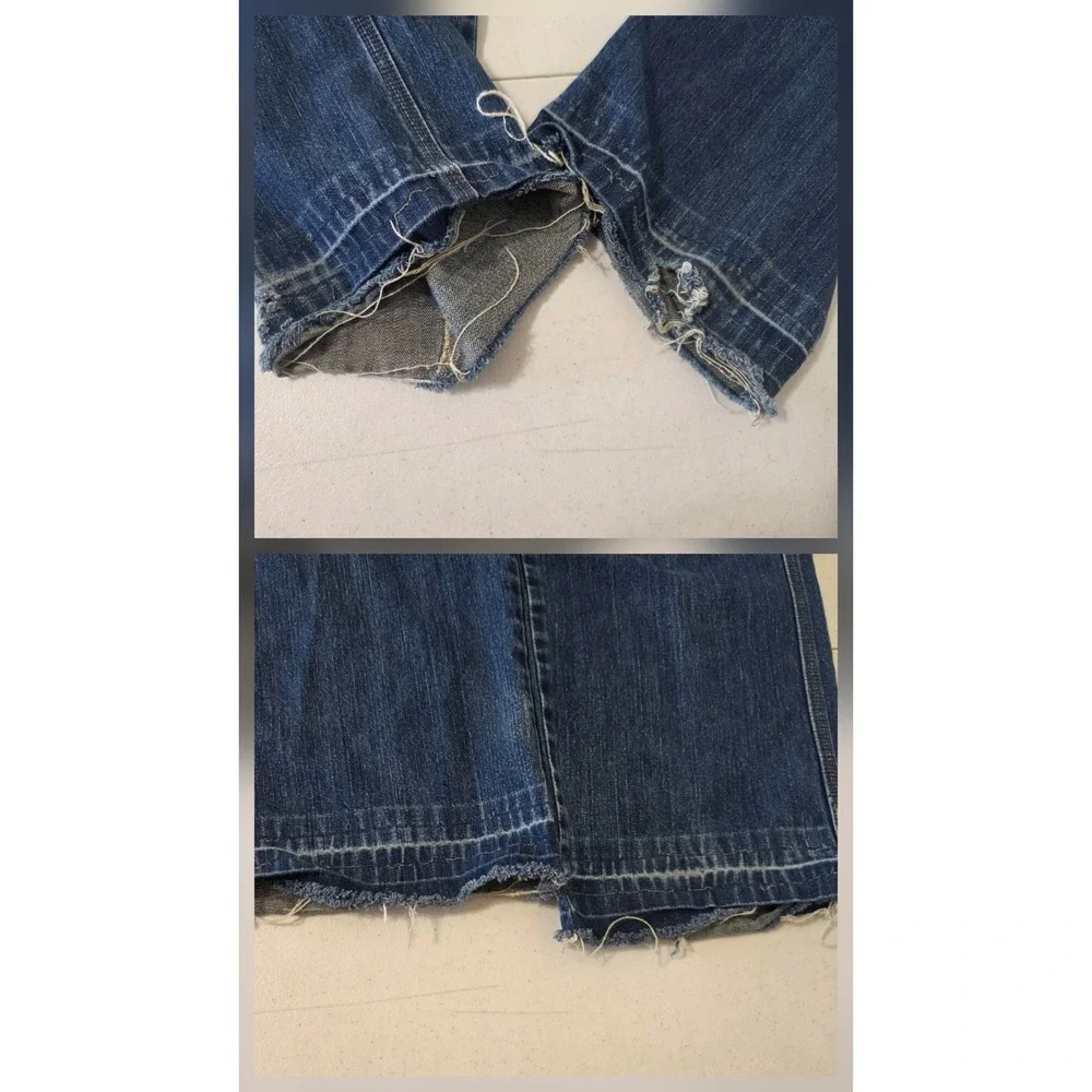 Levis SilverTab Carpenter Jeans Mens 30 Blue Denim Loose Distressed Destroyed